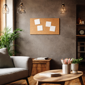 Kurk Prikbord zelfklevend - 60 x 30 cm - 5mm dik