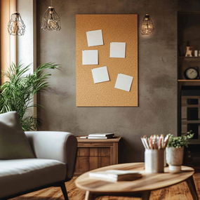 Kurk Prikbord zelfklevend - 60 x 90 cm - 8mm dik