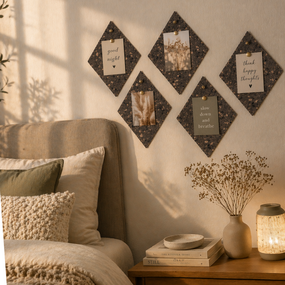 Kurk prikbord ruit Geëxpandeerd- Zelfklevend - 6 stuks -  30 x 17cm