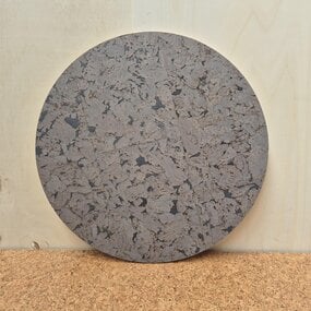 OUTLET - Prikbord Rond - Black Smoke - 79 cm