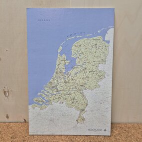 OUTLET - Prikbord Nederland - licht groen - 60 x 90 cm