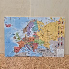 OUTLET - Prikbord Europakaart - 60 x 90 cm
