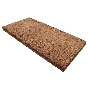 PARTIJ 1m2 - Isolatie kurkplaat - naturel - 20mm - 50 x 50 cm