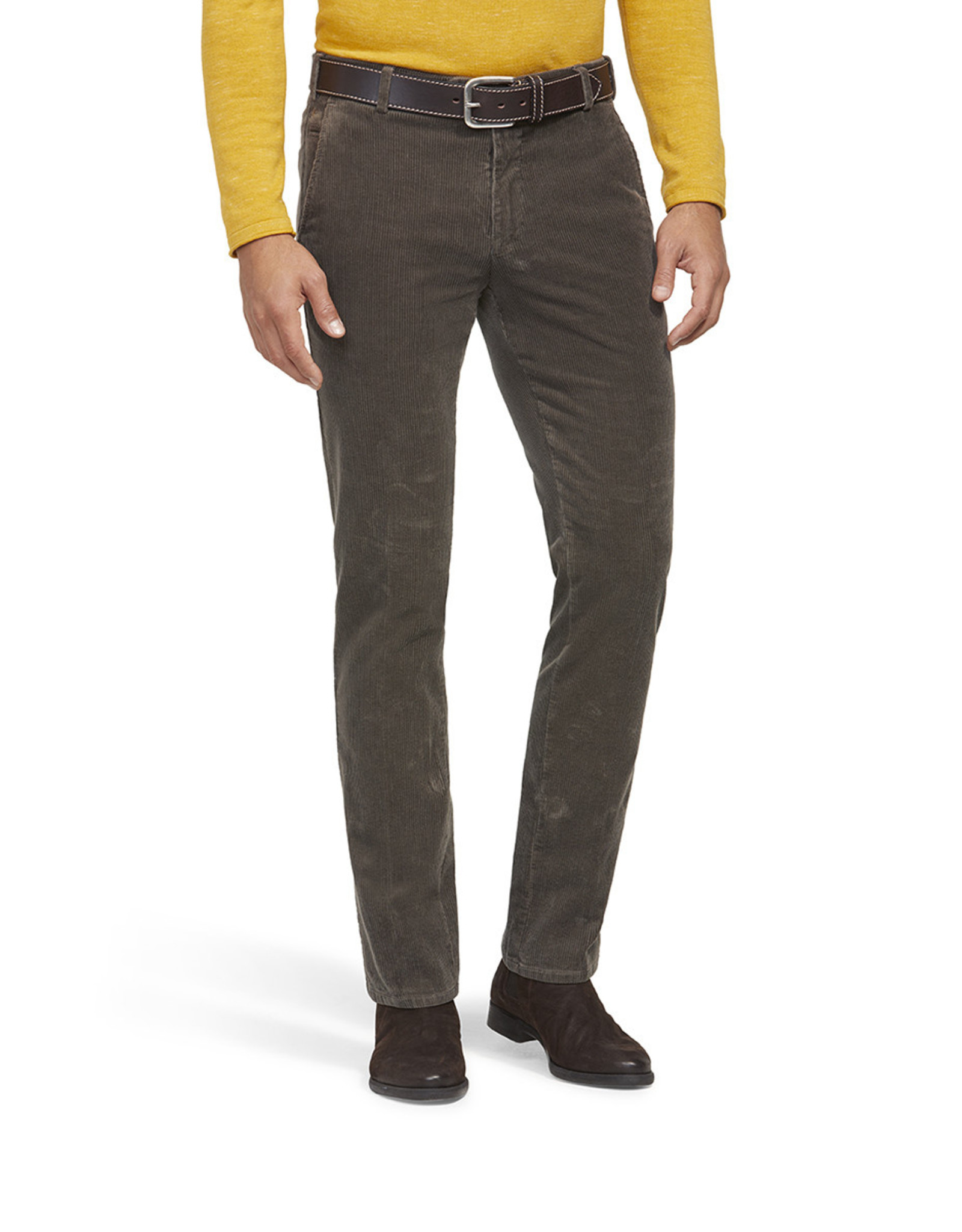 Meyer Exclusive Meyer Exclusive broek ribfluweel caffè latte Bonn 8534/34