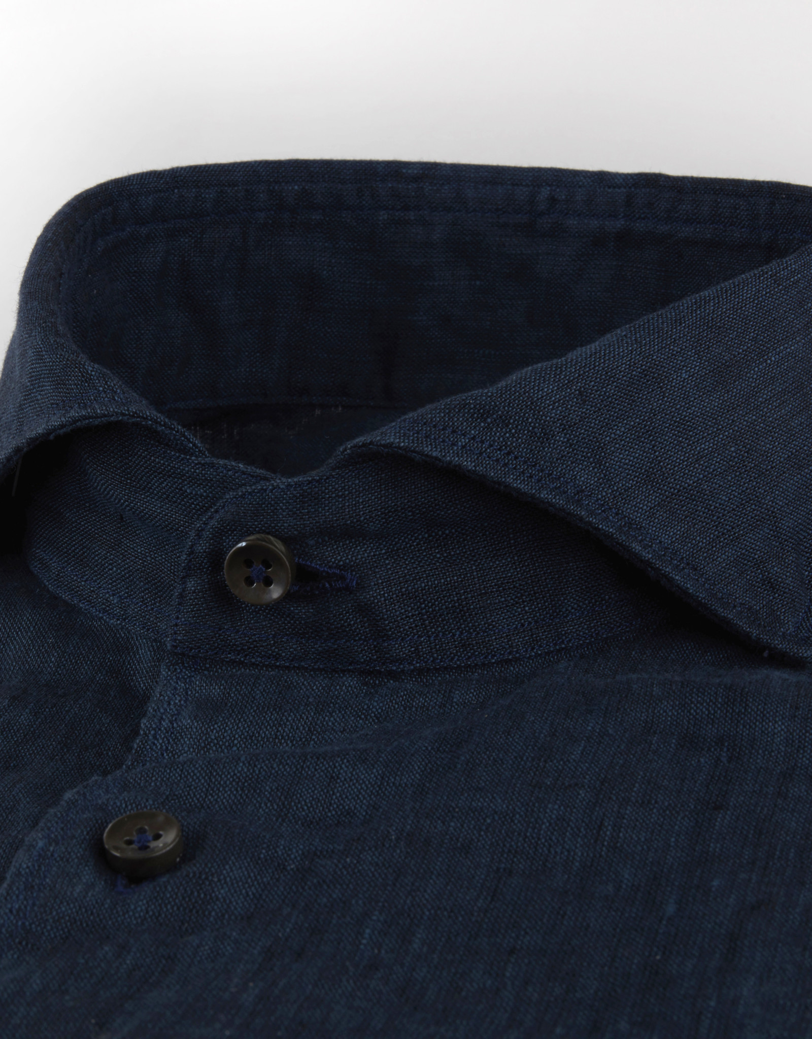 Stenströms Stenströms shirt linen navy Slimline