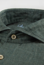 Stenströms Stenströms shirt linen green Slimline