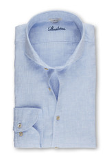 Stenströms Stenströms shirt linen light blue Fitted body