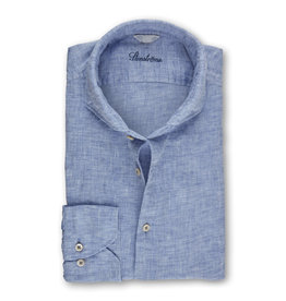 Stenströms Stenströms shirt linen blue Fitted body