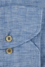 Stenströms Stenströms shirt linen blue Fitted body