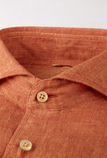 Stenströms Stenströms shirt linen orange Slimline