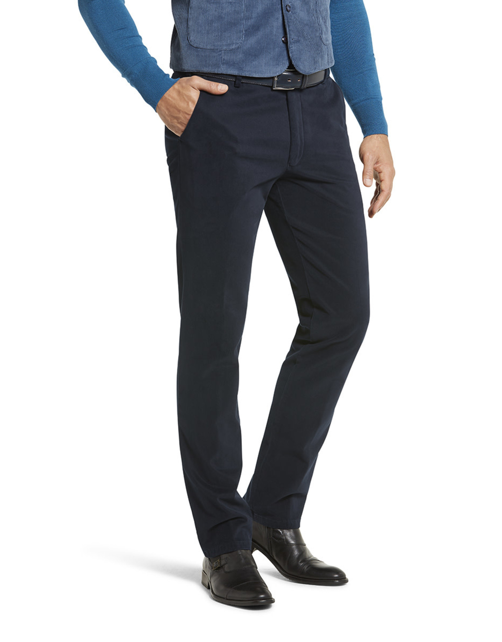 Meyer Exclusive Meyer Exclusive trousers cotton navy