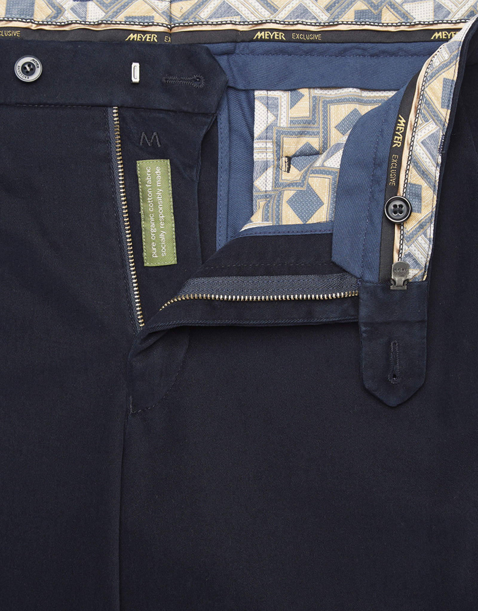 Meyer Exclusive Meyer Exclusive trousers cotton navy