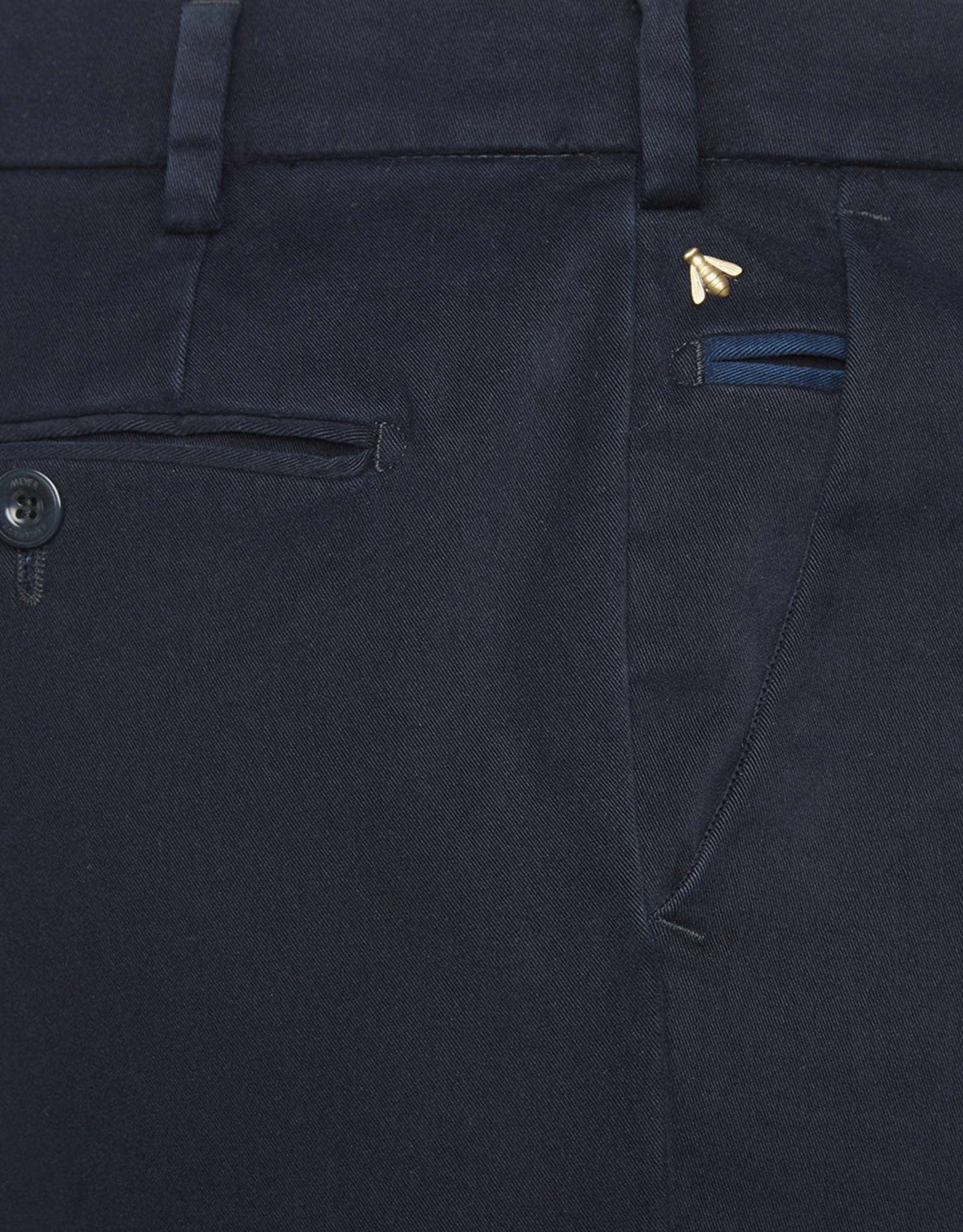 Meyer Exclusive Meyer Exclusive broek katoen marine Bonn 8554/19