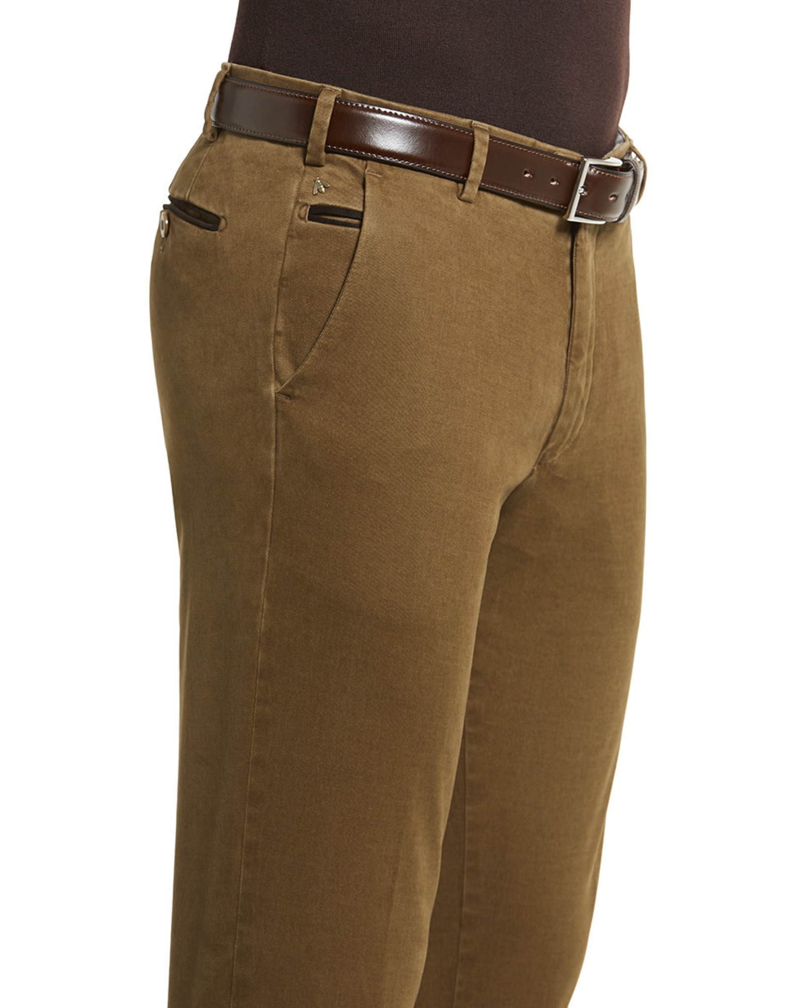 Meyer Exclusive Meyer Exclusive broek katoen beige Bonn 8554/43