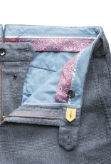 MMX MMX trousers cotton blue check Leo