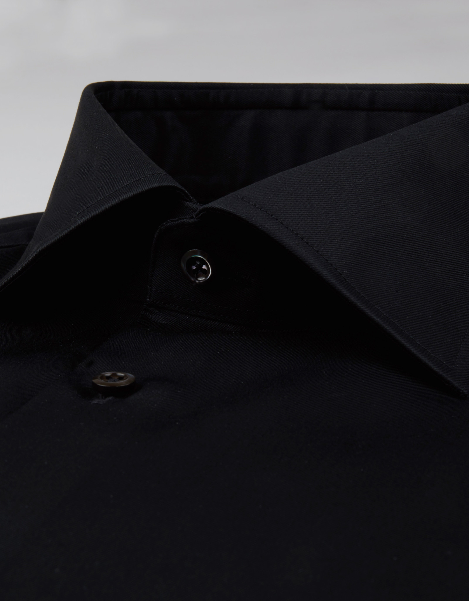 Stenströms Stenströms shirt black Fitted body 602771-1465/600