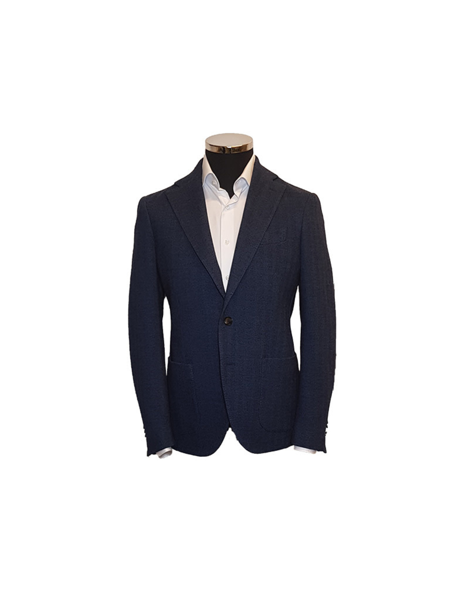 Latorre Gabiati jacket blue herringbone jersey