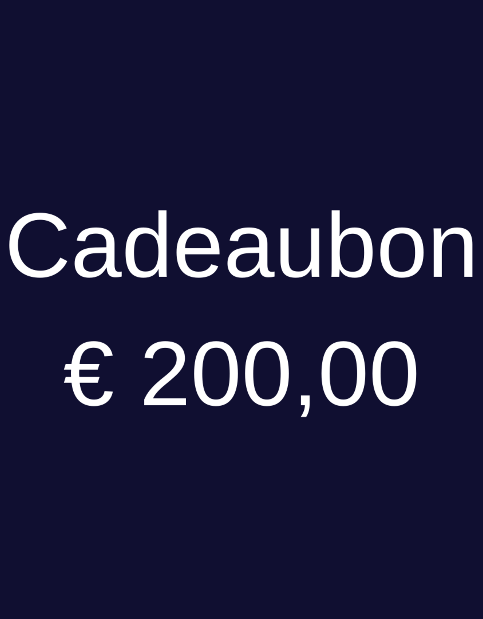 Cadeaubon 200 euro