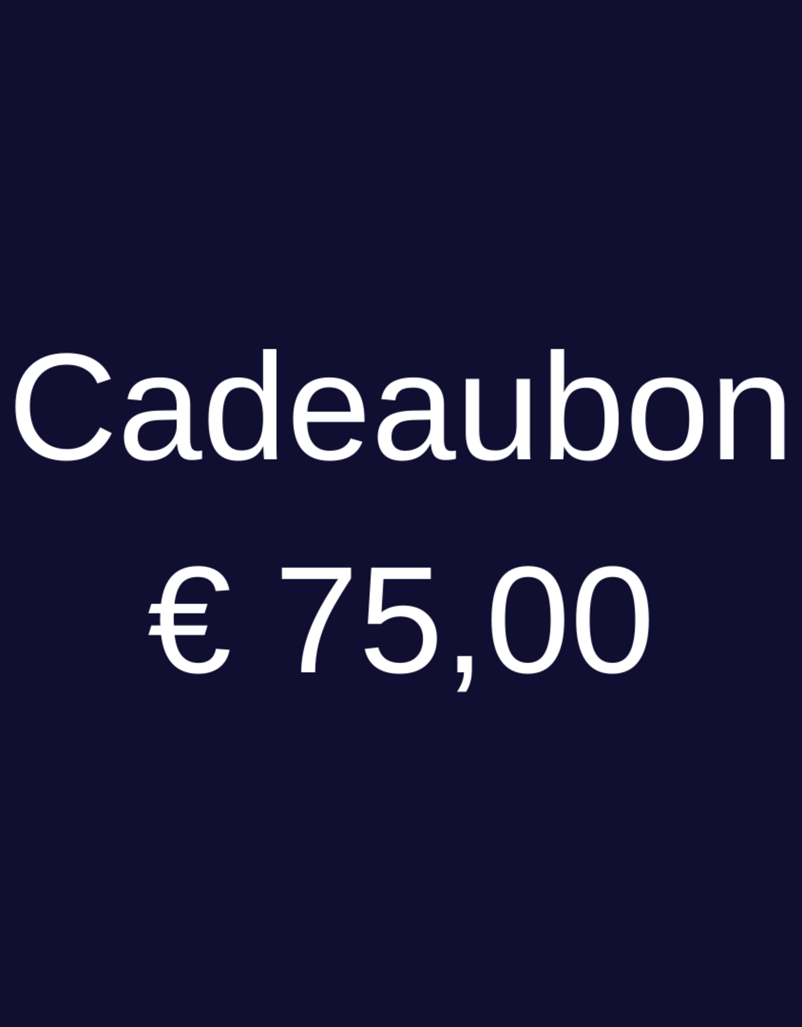 Cadeaubon 75 euro