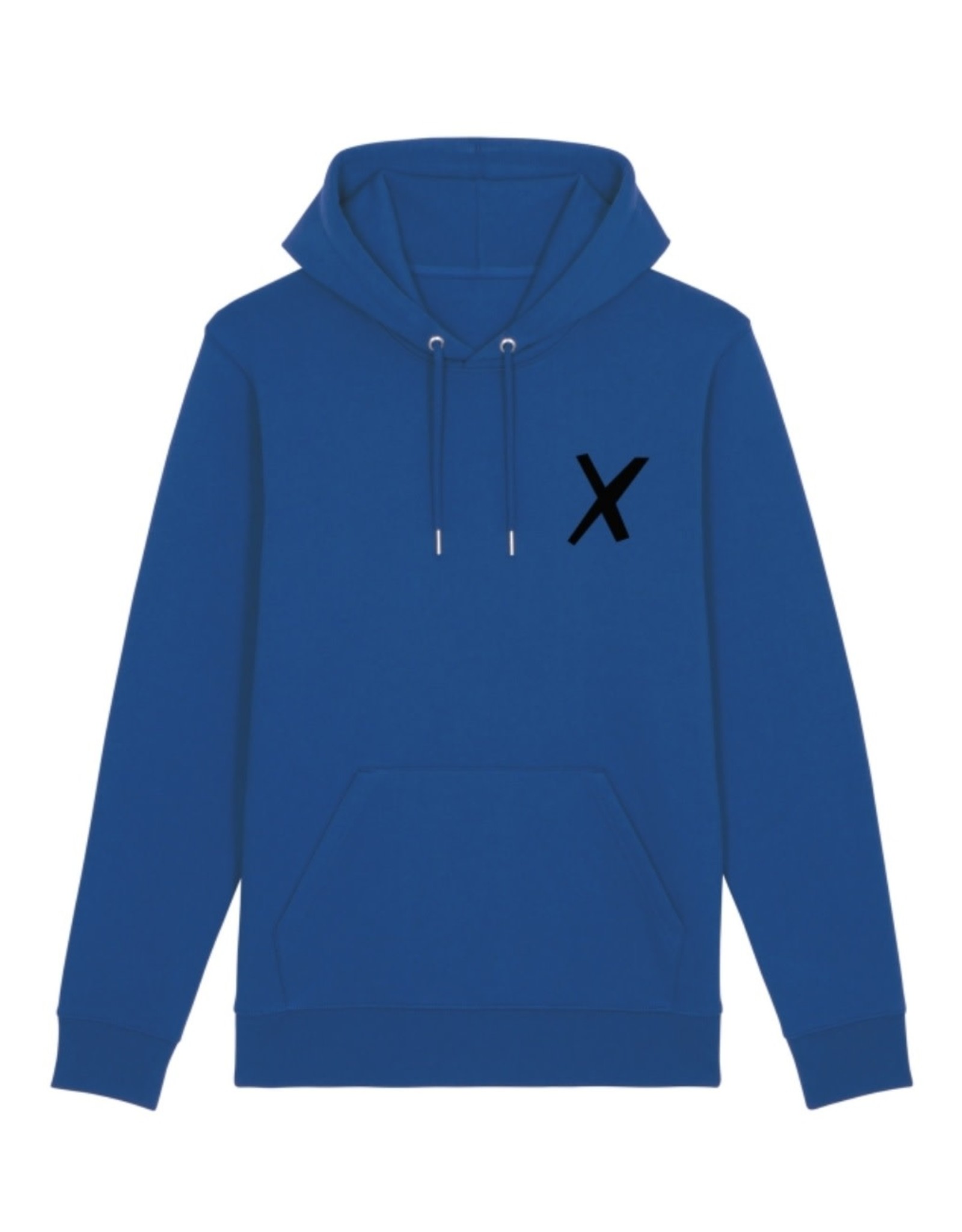 X-collection X-Hoodie cobalt blue real black