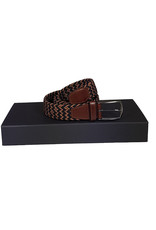 Belts+ Belts+ elastic belt navy-brown Alonso