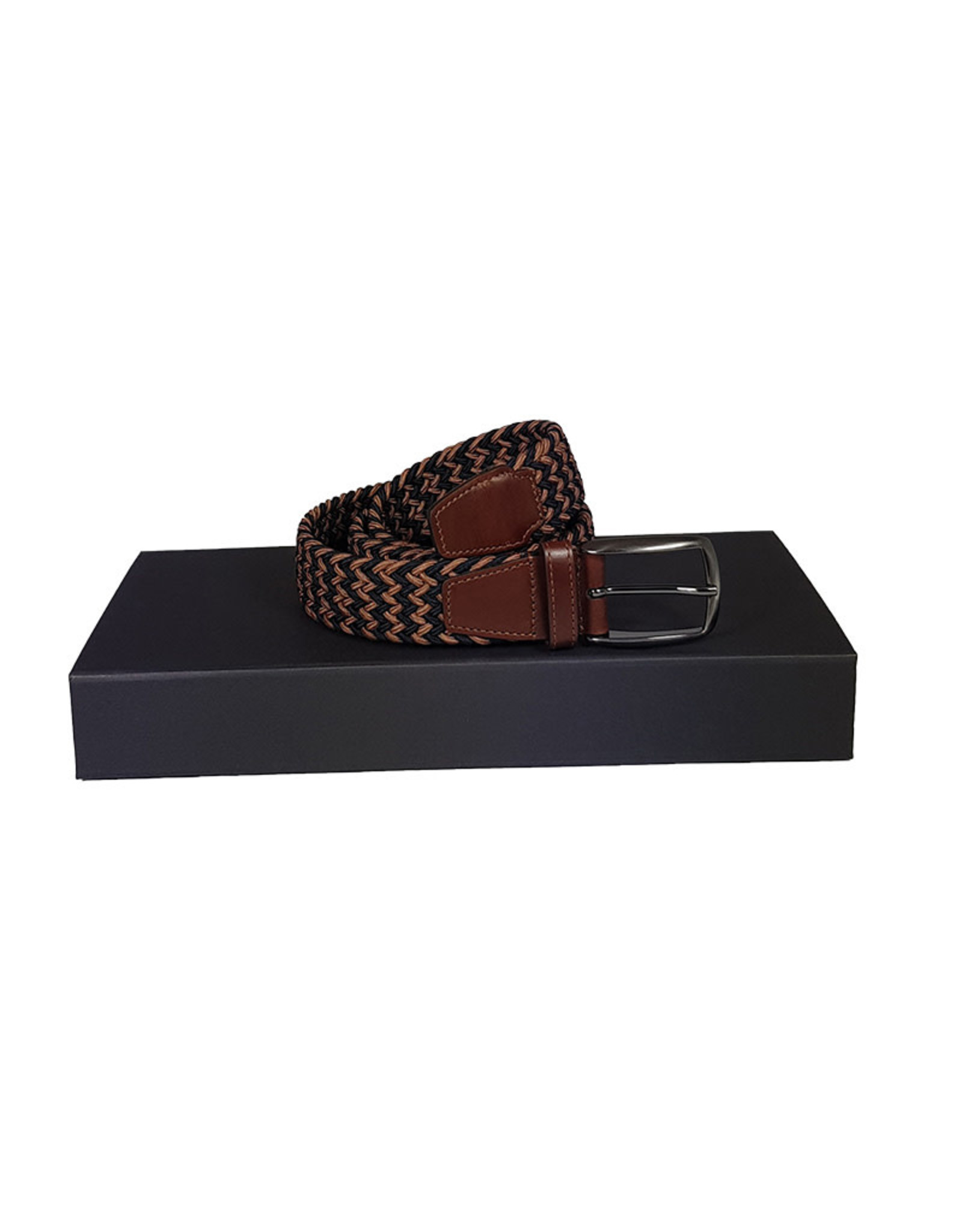 Belts+ Belts+ elastic belt navy-brown Alonso