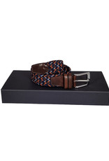 Belts+ Belts+ elastic belt blue-brown-orange Aimar