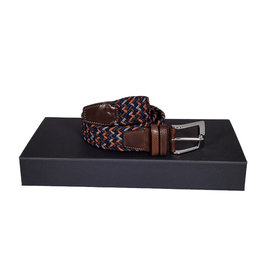 Belts+ Belts+ elastic belt blue-brown-orange Aimar