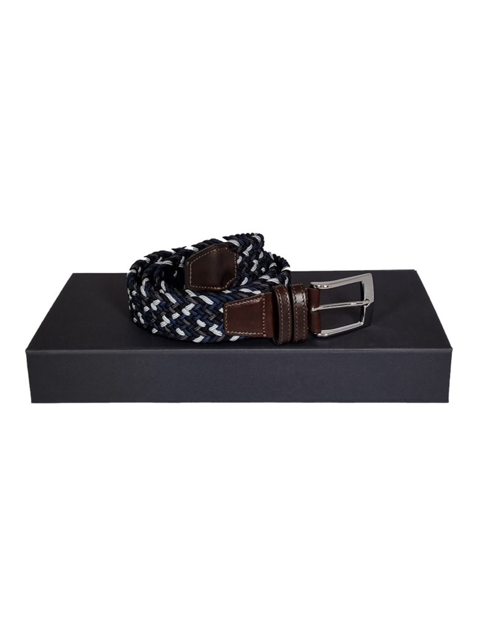 Belts+ Belts+ riem elastisch blauw-grijs Aimar 19628/003