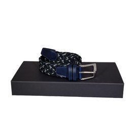 Belts+ Belts+ riem elastisch blauw-groen Aimar