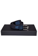 Belts+ Belts+ riem elastisch blauw-bruin Jetro 19628/002