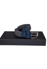 Belts+ Belts+ riem elastisch grijs-blauw Galenco 19628/001