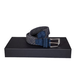 Belts+ Belts+ riem elastisch grijs-blauw Galenco