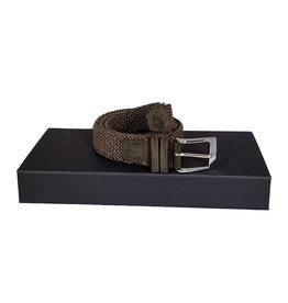 Belts+ Belts+ riem elastisch bruin-blauw Galenco