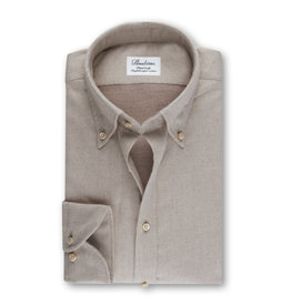 Stenströms Stenströms shirt flannel beige Slimline