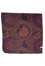 Calabrese Calabrese pocket square brown fantasy