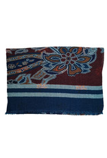 Calabrese Calabrese scarf petrol fantasy