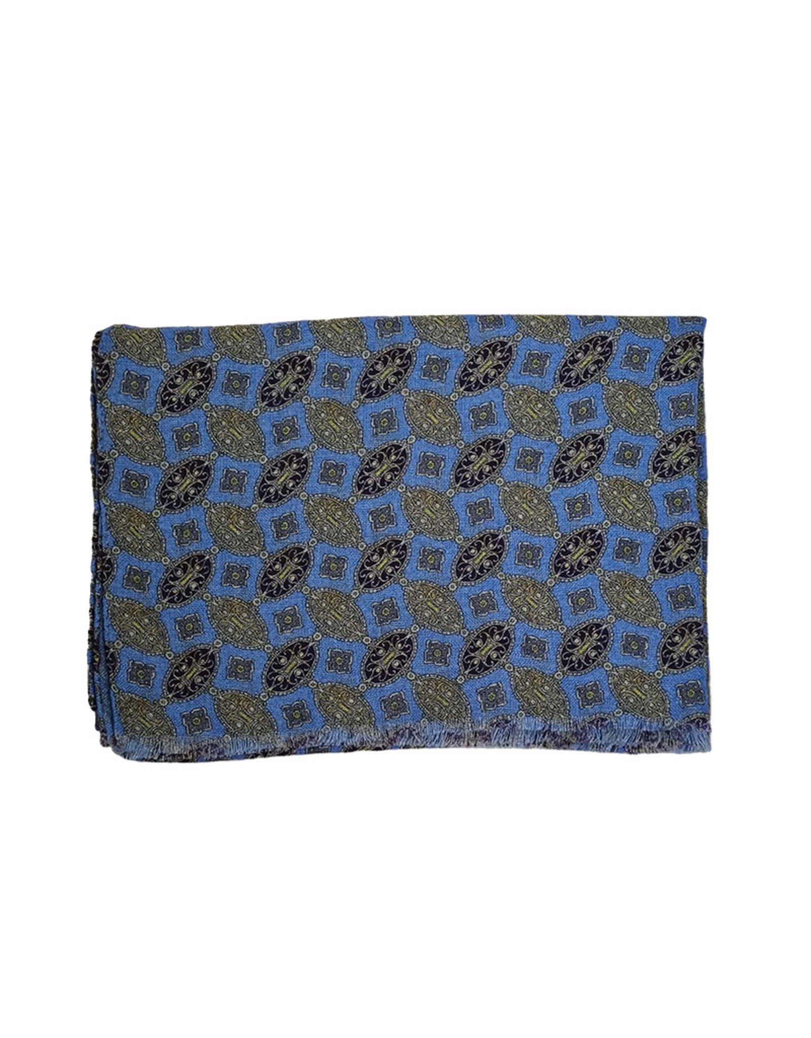 Calabrese Calabrese scarf light blue medallion