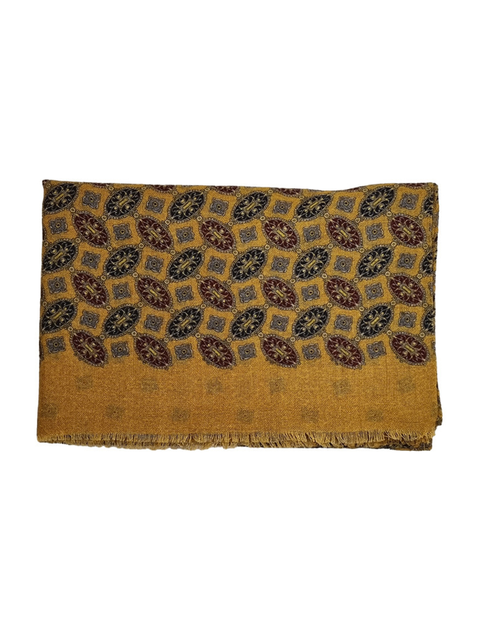 Calabrese Calabrese scarf ochre medallion