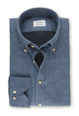 Stenströms Stenströms shirt flannel blue Slimline 712261-7635/160