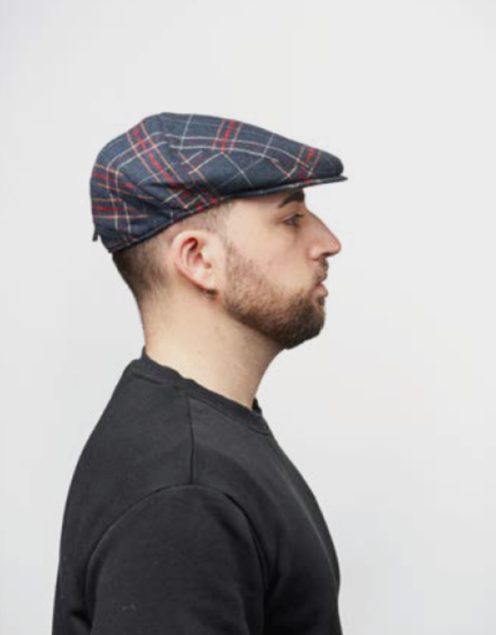 Borsalino Borsalino cap blue check