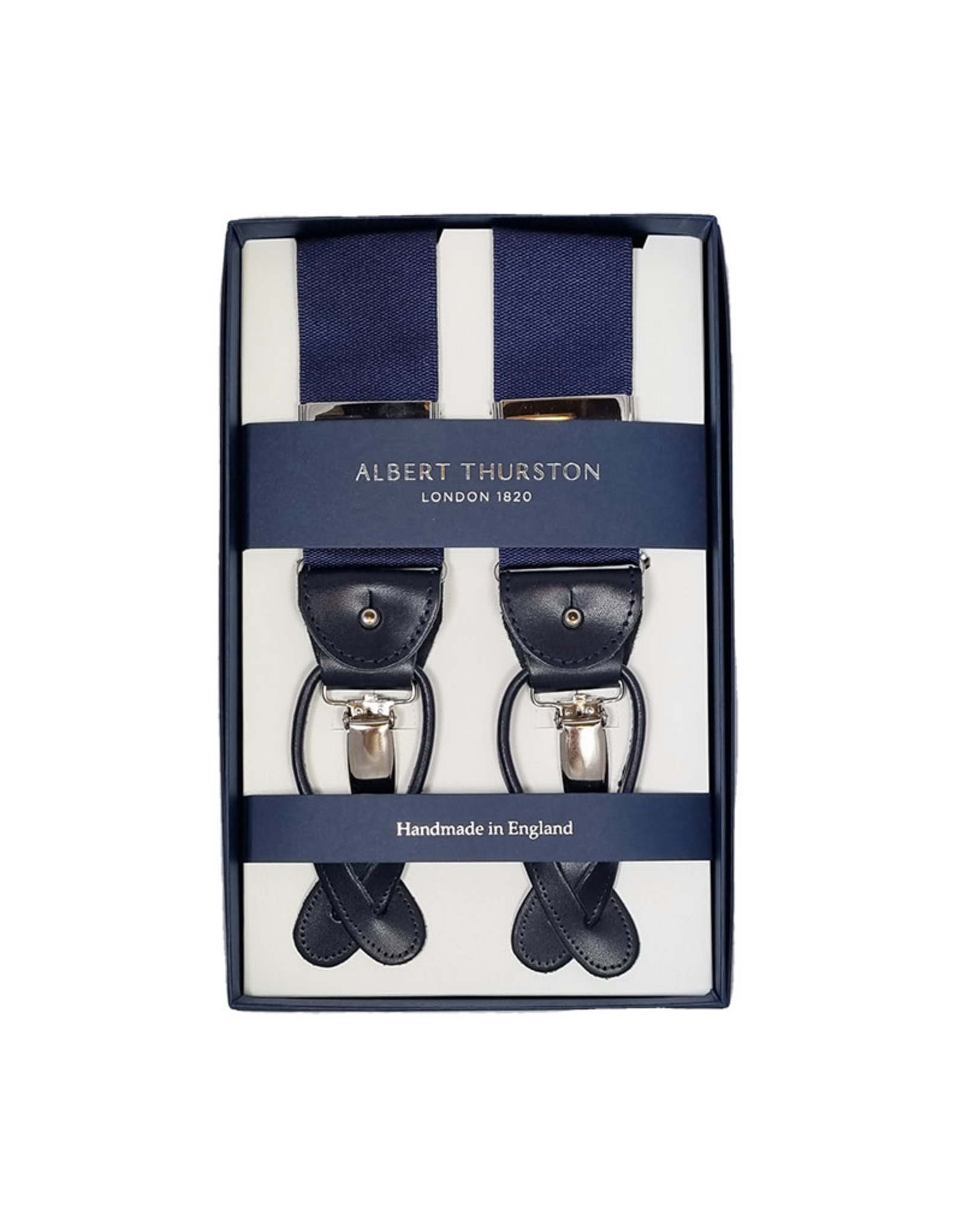 Albert Thurston Albert Thurston suspenders navy