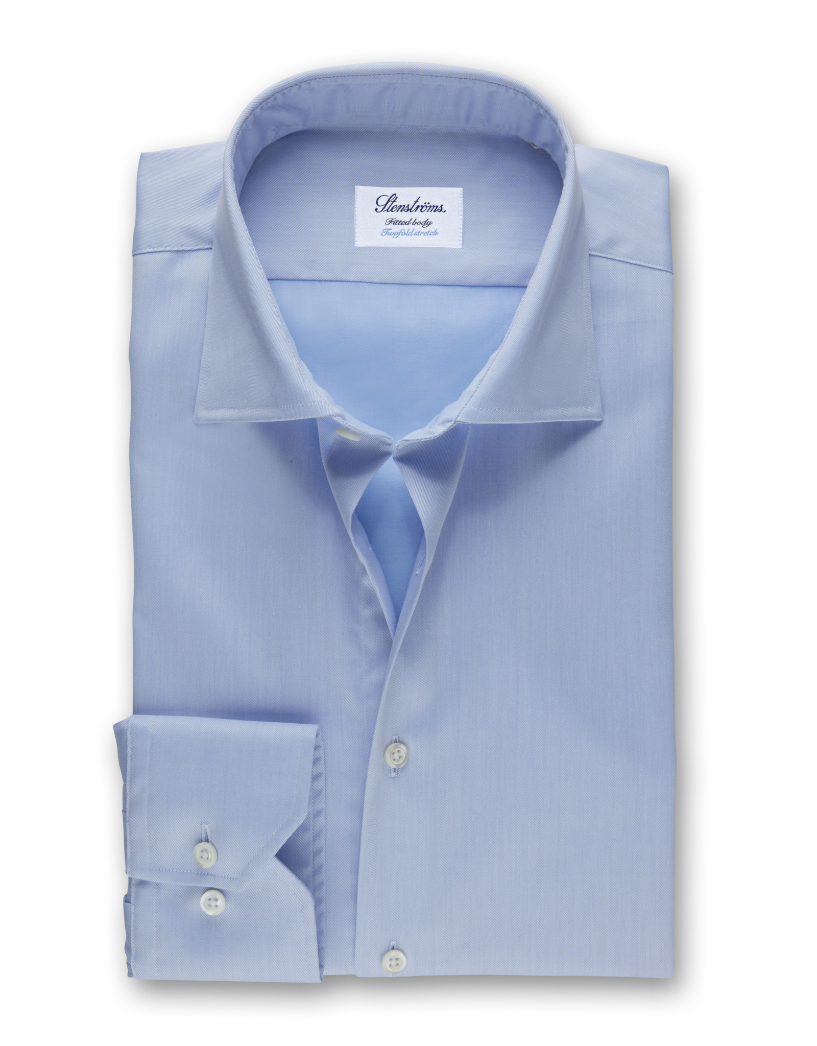 Stenströms Stenströms shirt light blue stretch Fitted body 602751-7136/100