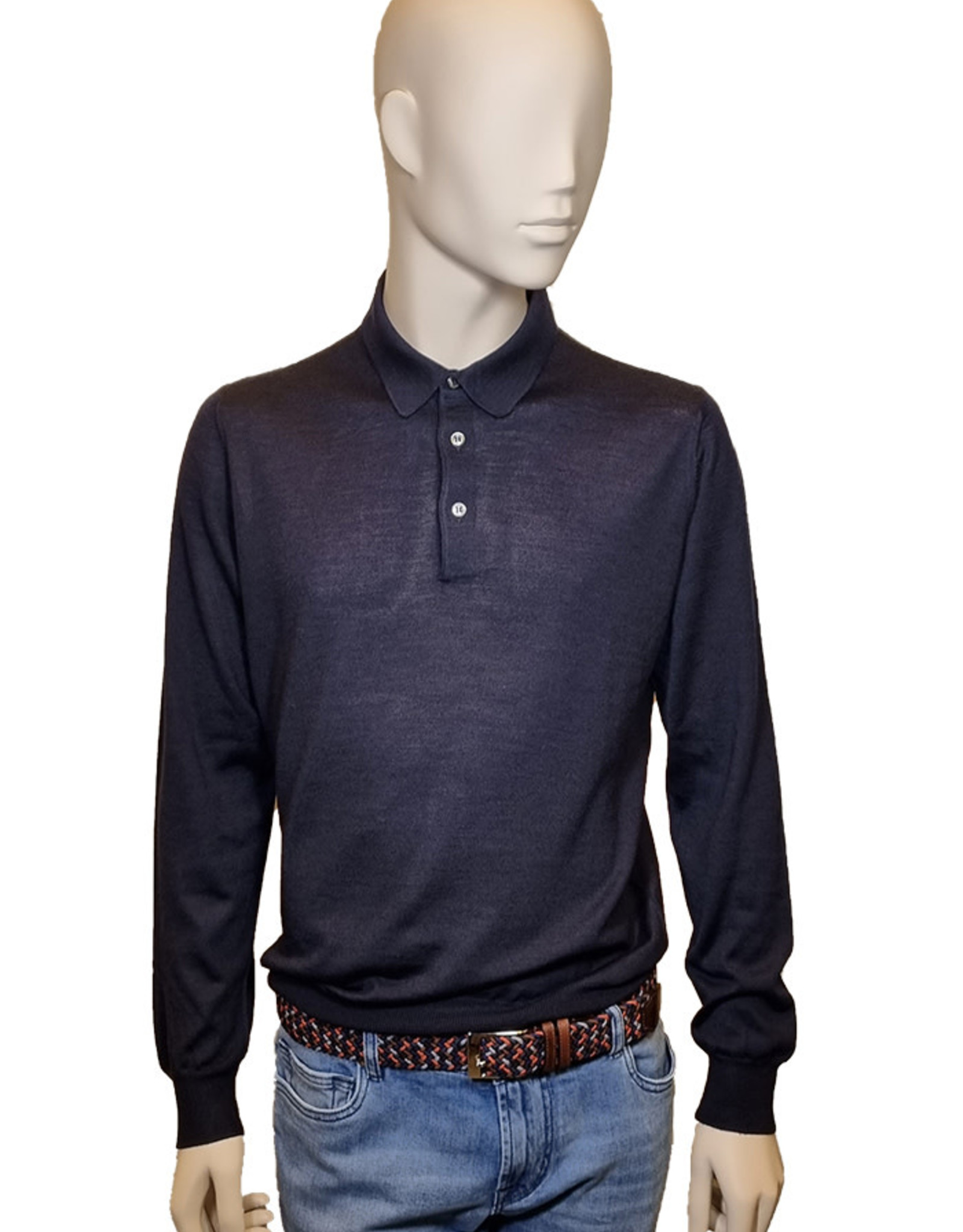 Gran Sasso Sandmore's polo long sleeves navy