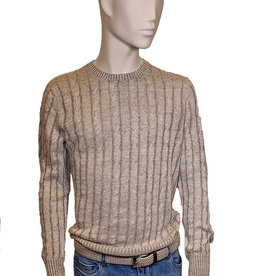 Gran Sasso Sandmore's sweater crew neck beige cable