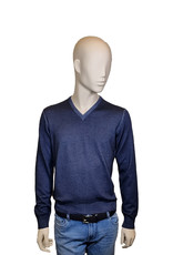 Gran Sasso Sandmore's sweater v-neck blue