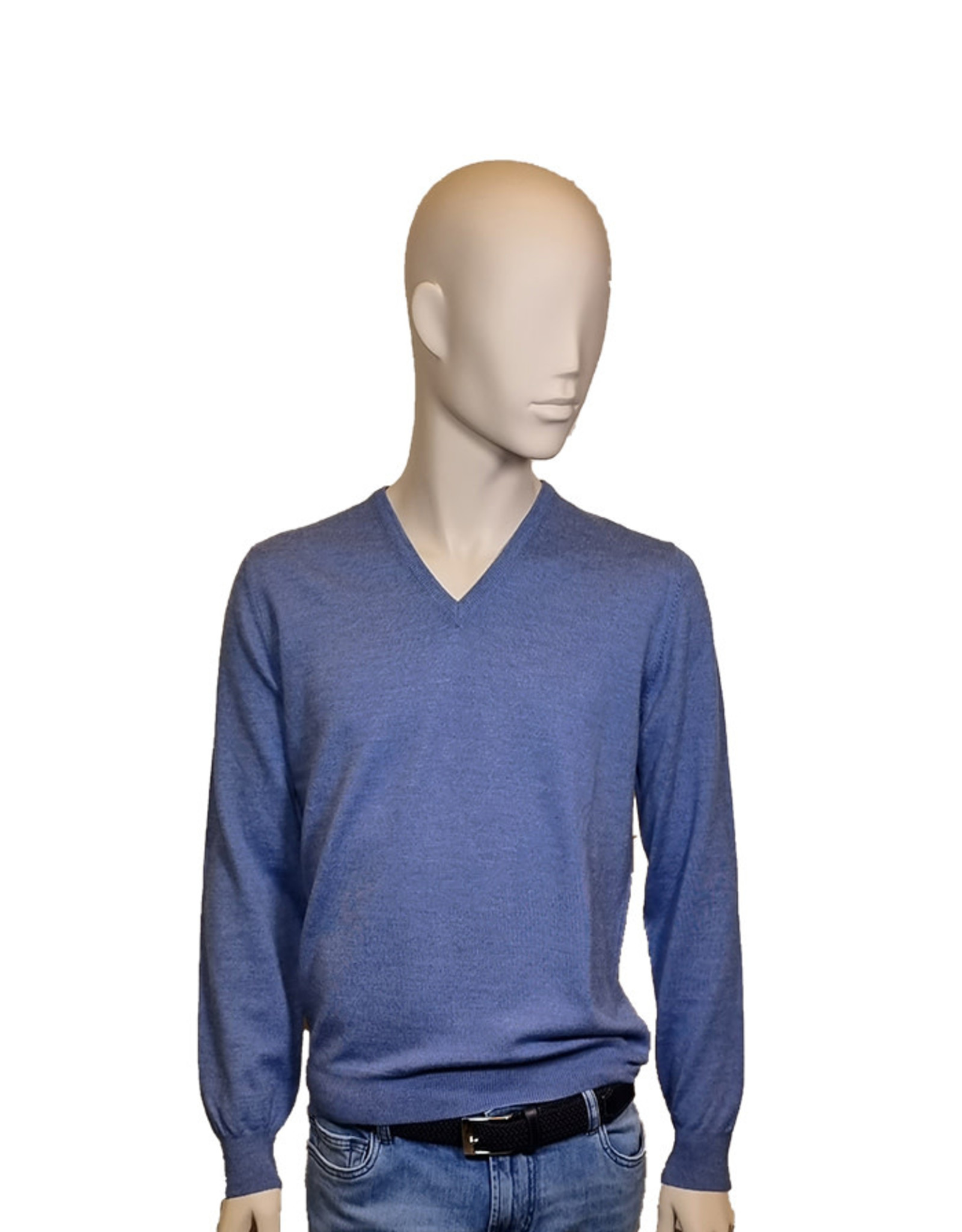 Gran Sasso Sandmore's sweater v-neck light blue 14290/071 M:55115