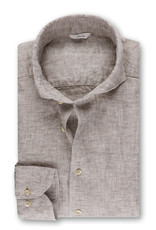 Stenströms Stenströms shirt linen beige Fitted body