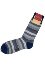 Marcoliani Marcoliani socks blue mix tonal stripe