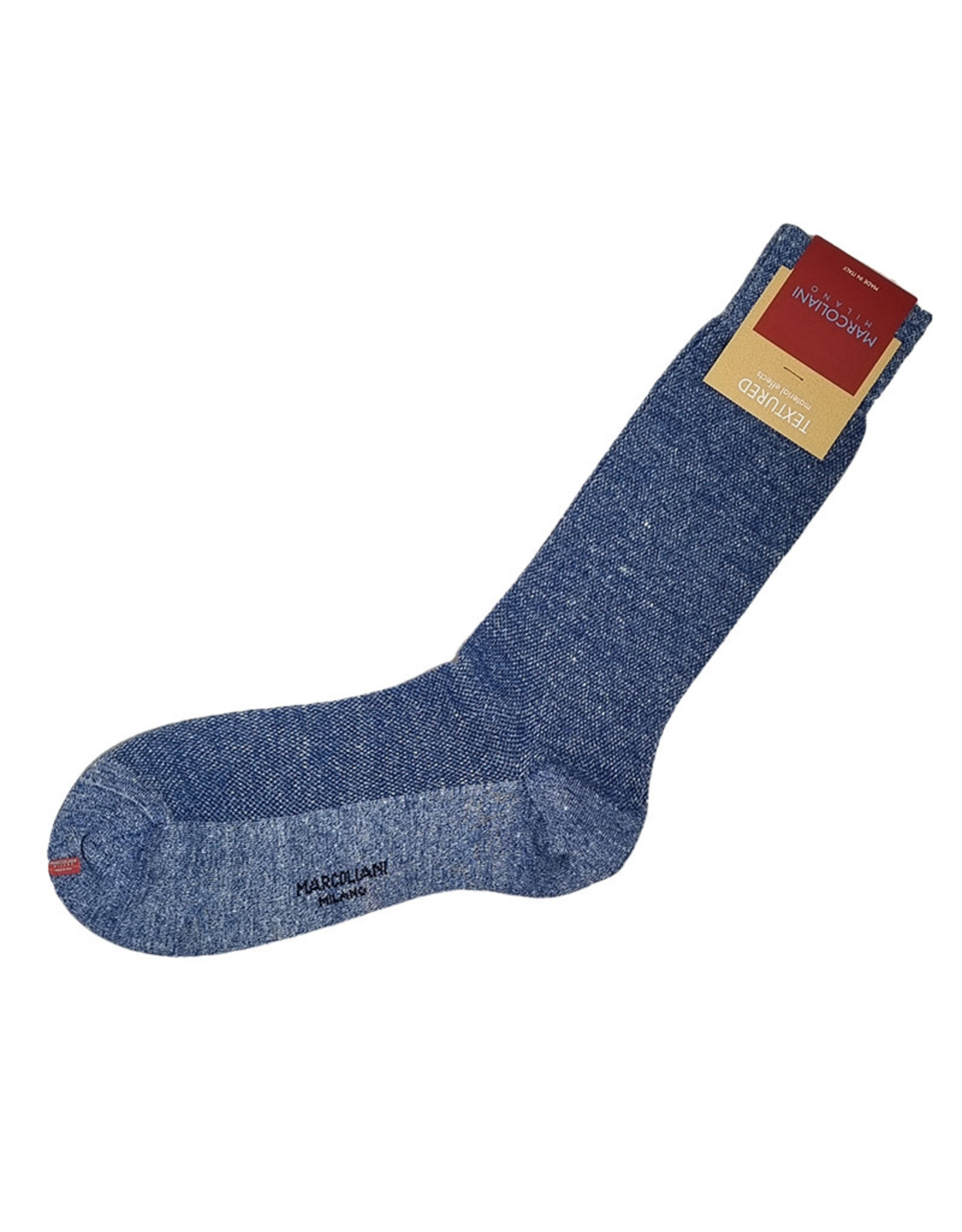 Marcoliani Marcoliani socks amalfi blue piqué textured